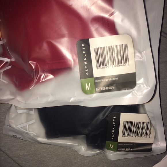 SOLD Elsewhere Wrap Bras (2): Red, Black - Picture 5 of 5